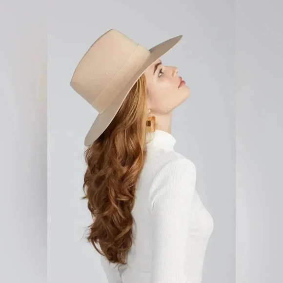 COPY - Lack Of Color Anthropologie Benson Creme/Neutral Tri Hat small main image 9
